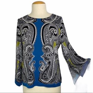 Melissa Paige 2X Gold colored Tunic Bell Sleeve